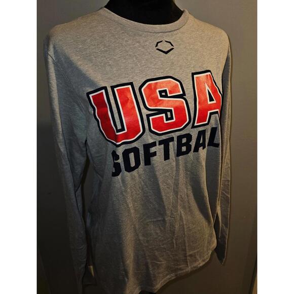 EvoShield USA Softball Women's Grey Longsleeve Size Medium NWT - Picture 2 of 5